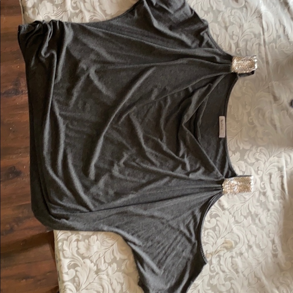 Grey dressy shirt